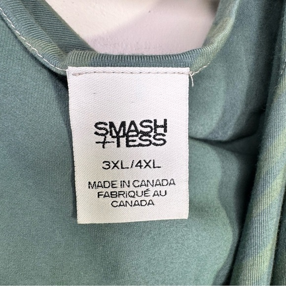 Smash + Tess Green Zebra Print Wrap Midi Dress with Pockets Size 3XL/4XL - Picture 7 of 9